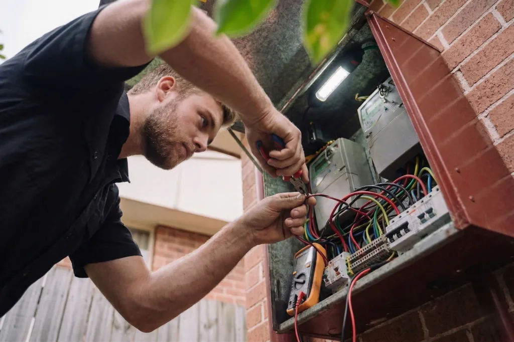Waterloo electrician performing electrical work